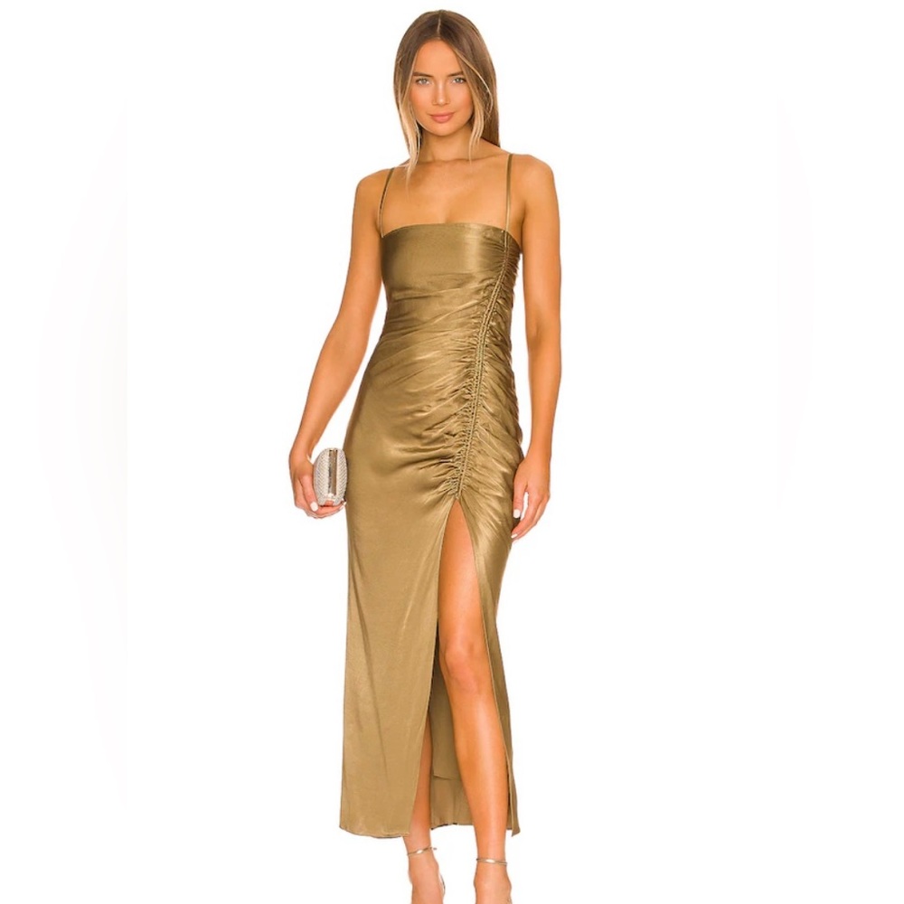 Revolve- Shona Joy Thalia Bias Ruched Midi Dress